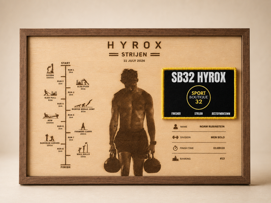 Gepersonaliseerd Finisher Display Strijen met eigen Foto Horizontaal