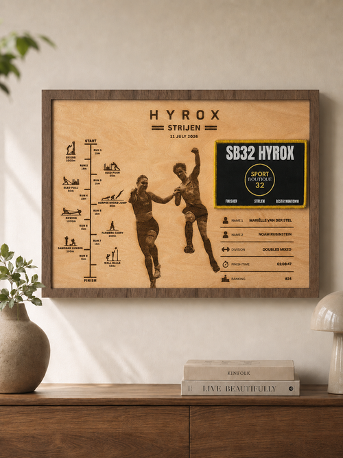 Finisher Display Strijen - Double - Foto - Horizontaal
