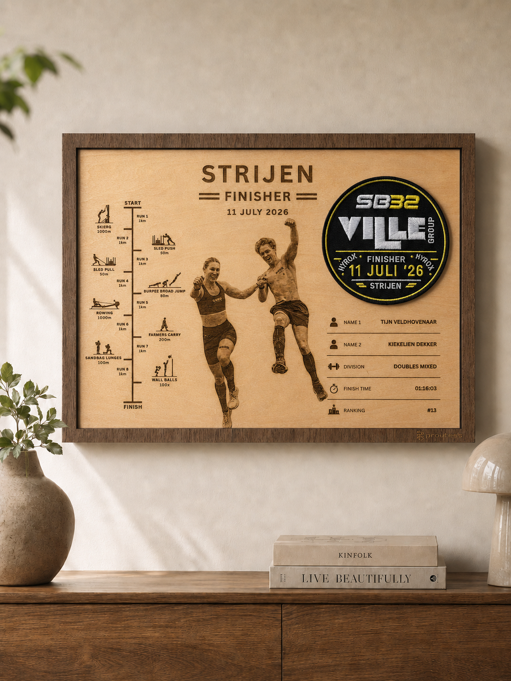 Finisher Display Strijen - Double