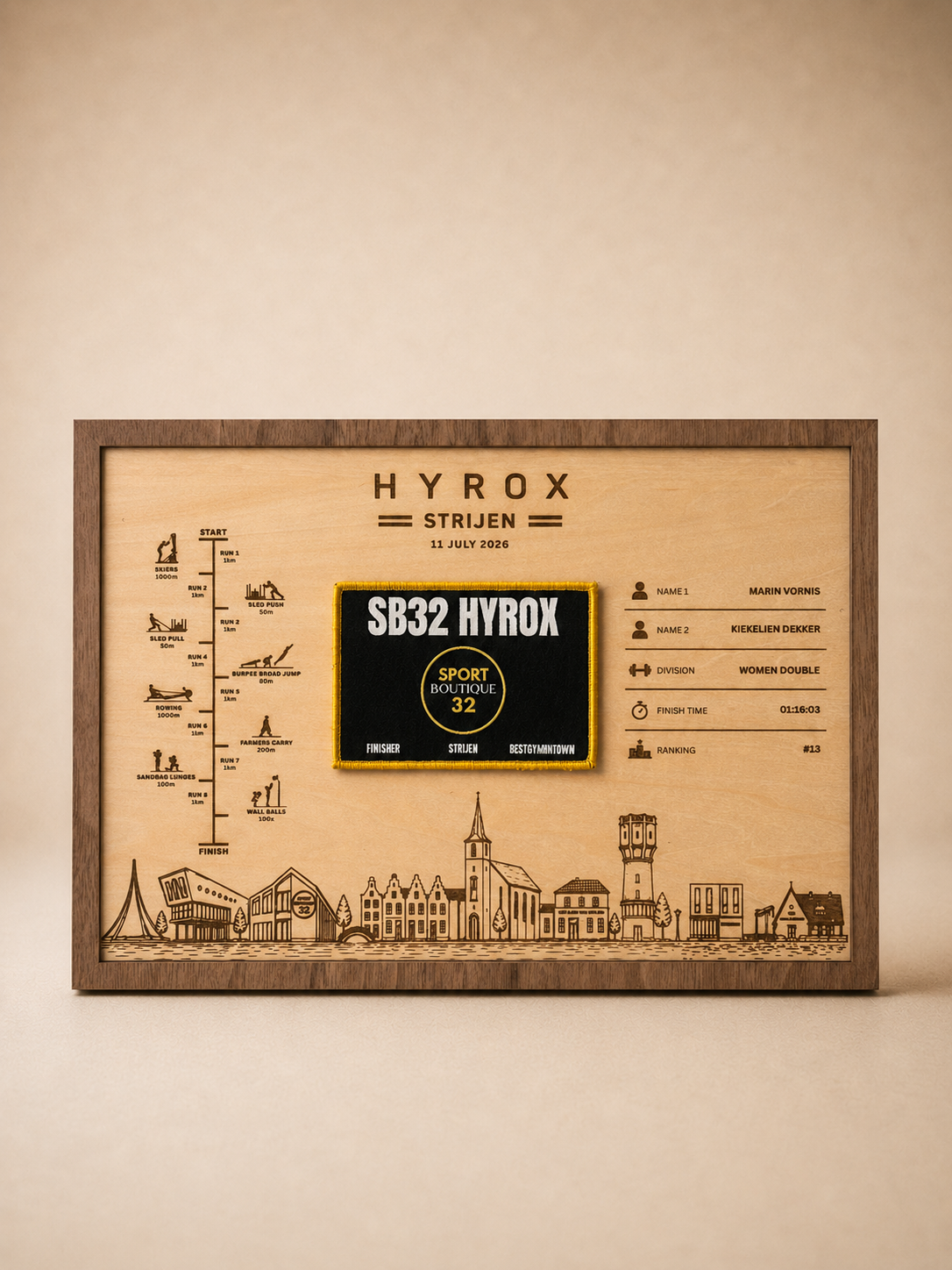 Finisher Display Strijen - Double - Skyline - Horizontaal