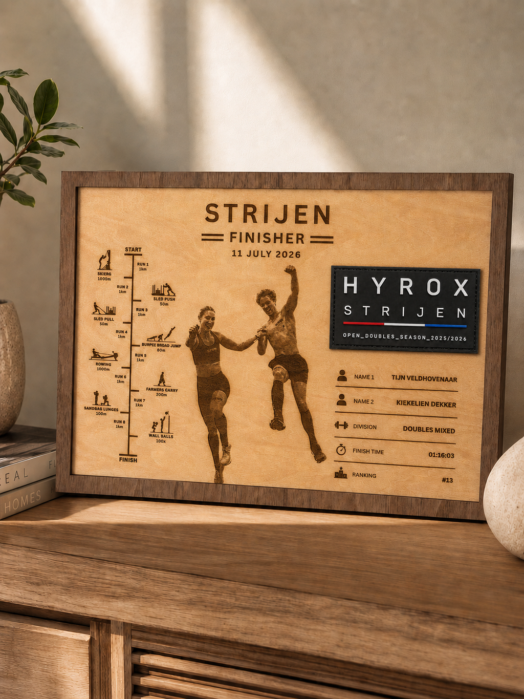 Finisher Display Strijen - Dubbel